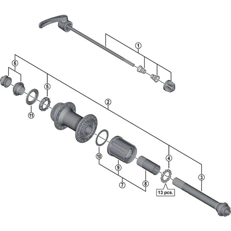 F/BODY FHM770 Complete 9spd Black one size