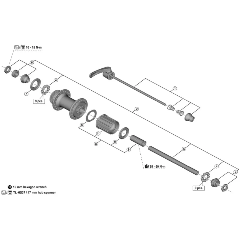 Shimano F/Body Deore Fhm595 Black one size