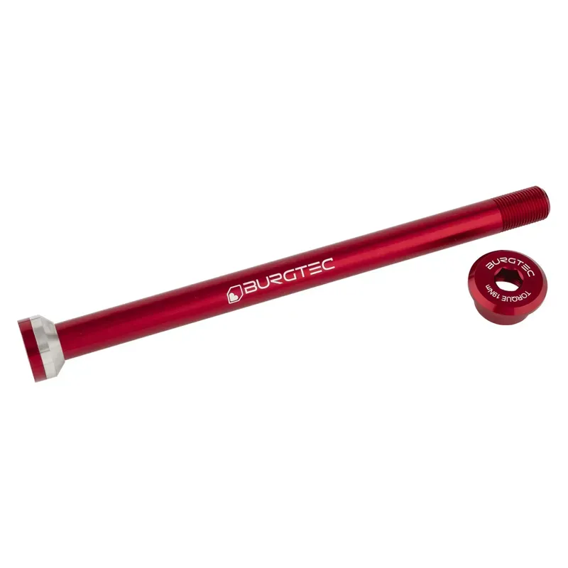 Burgtec Transition 171mm Rear Axle in Race Red