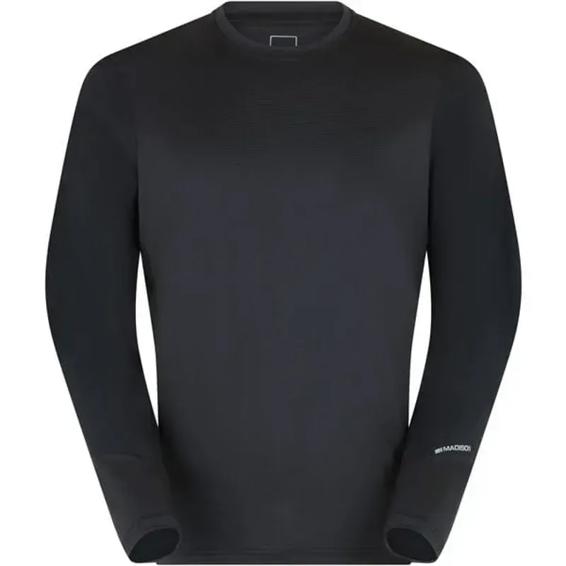 Madison Flux Men's Long Sleeve Trail Jersey In Black