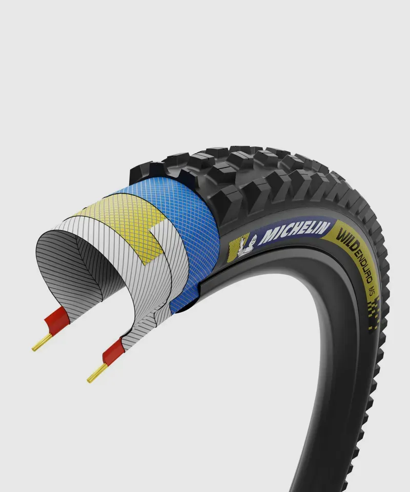 Michelin Wild Enduro MS Racing Line Tyre Blue/Yellow -1
