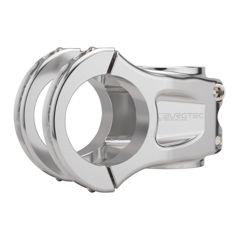 Burgtec Enduro MK3 Stem - Burgtec Rhodium Silver 35mm - 35mm Reach