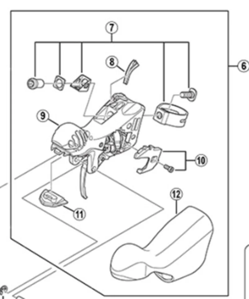 SPRE ST5700 RH Bracket Unit Silver right hand