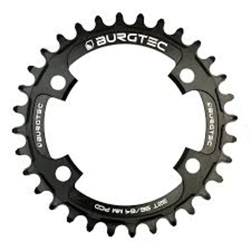 Burgtec  96/64MM PCD Thick Thin Chainring 30T Black