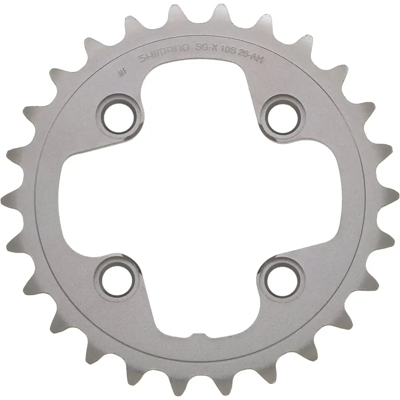 C/RING FCM980 Double 26T AH Silver/ Black 26 teeth