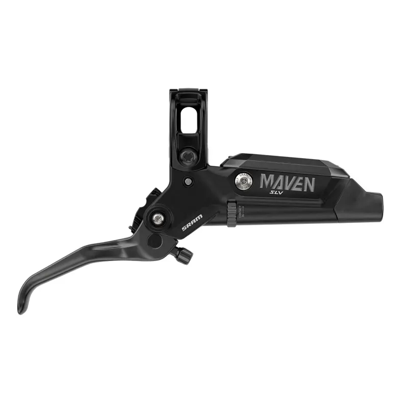 SRAM Disc Brake Maven Silver Stealth - Aluminum Lever Stainless Hardware Reach/Contact AdjSwinglink (Includes MMX Clamp Bracket) (Rotor Sold Separately)A1: BLACK front-1